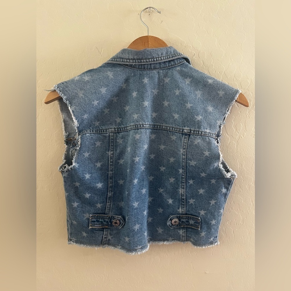 Girls ZARA Demin Vest sz 8-9 - Picture 4 of 5